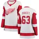 Women's Alexandre Doucet Detroit Red Wings ＃63 Breakaway White Away Jersey