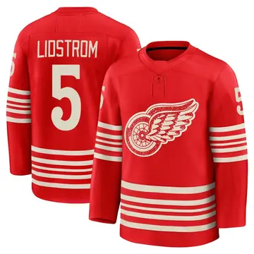 Youth Nicklas Lidstrom Detroit Red Wings ＃5 Premium Red Centennial Jersey